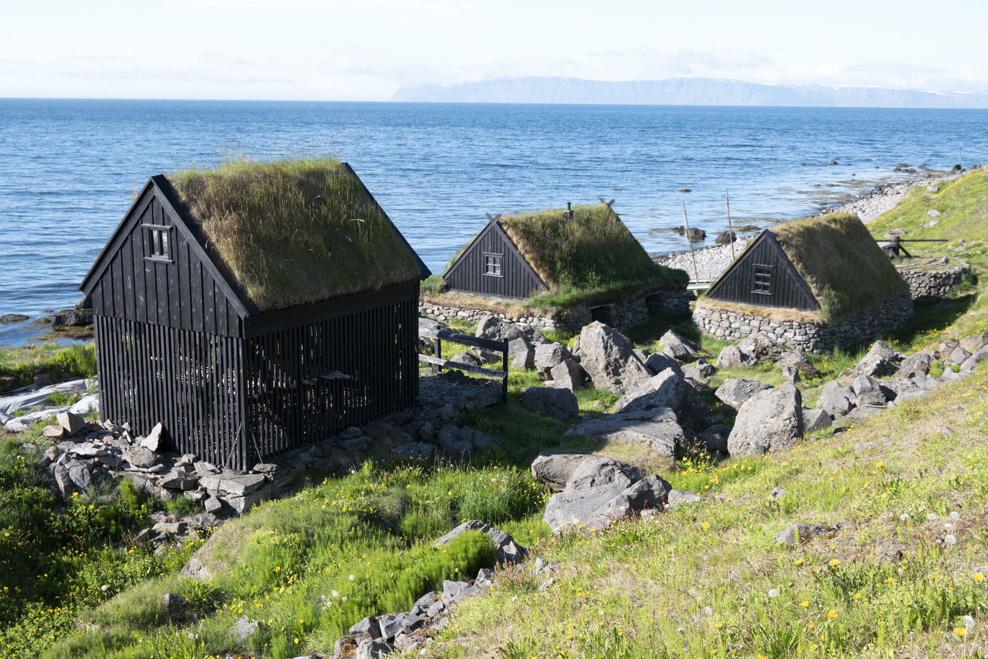 Landschap Bolungarvik vóór bewerking